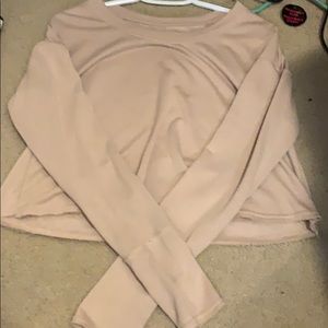 long sleeve crop top